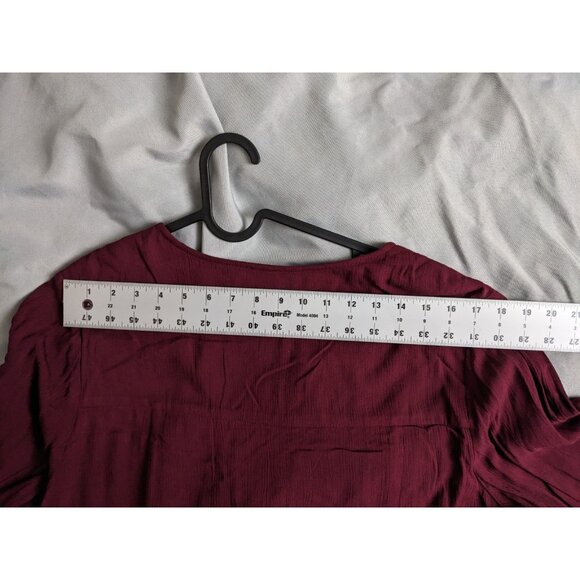 Torrid Dress Red Gauze Boho Skater Lined Flowy Bell Sleeve Womens Size 3X - Picture 13 of 16